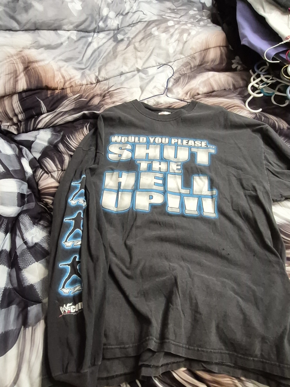 RARE Y2K Chris Jericho Y2J “Shut the Hell Up!” Long Sleeve – 2XL